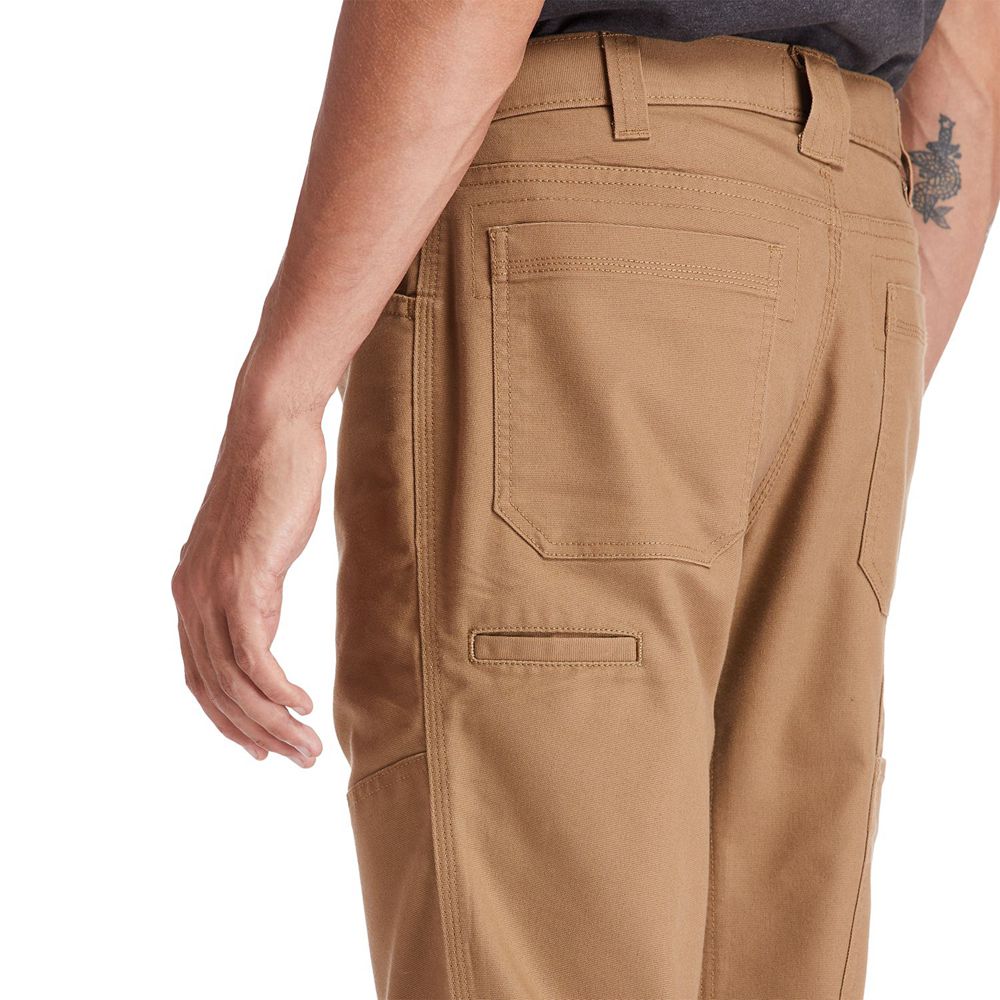 Timberland Mens Pants PRO® 8 Series Utility with Knee Overlay - Brown - India QH4803269